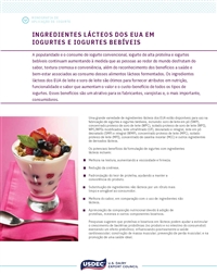 Ingredientes lácteos dos EUA em iogurtes e iogurtes bebíveis